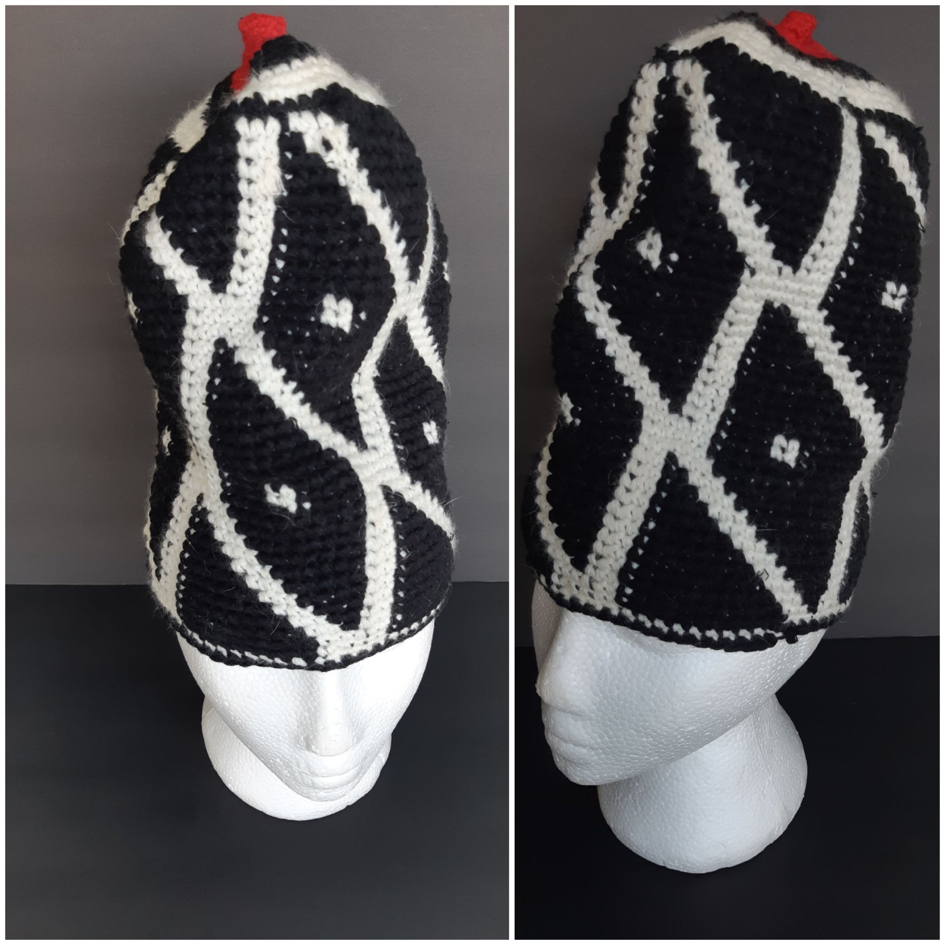 Bamileke Tapestry Long Hat