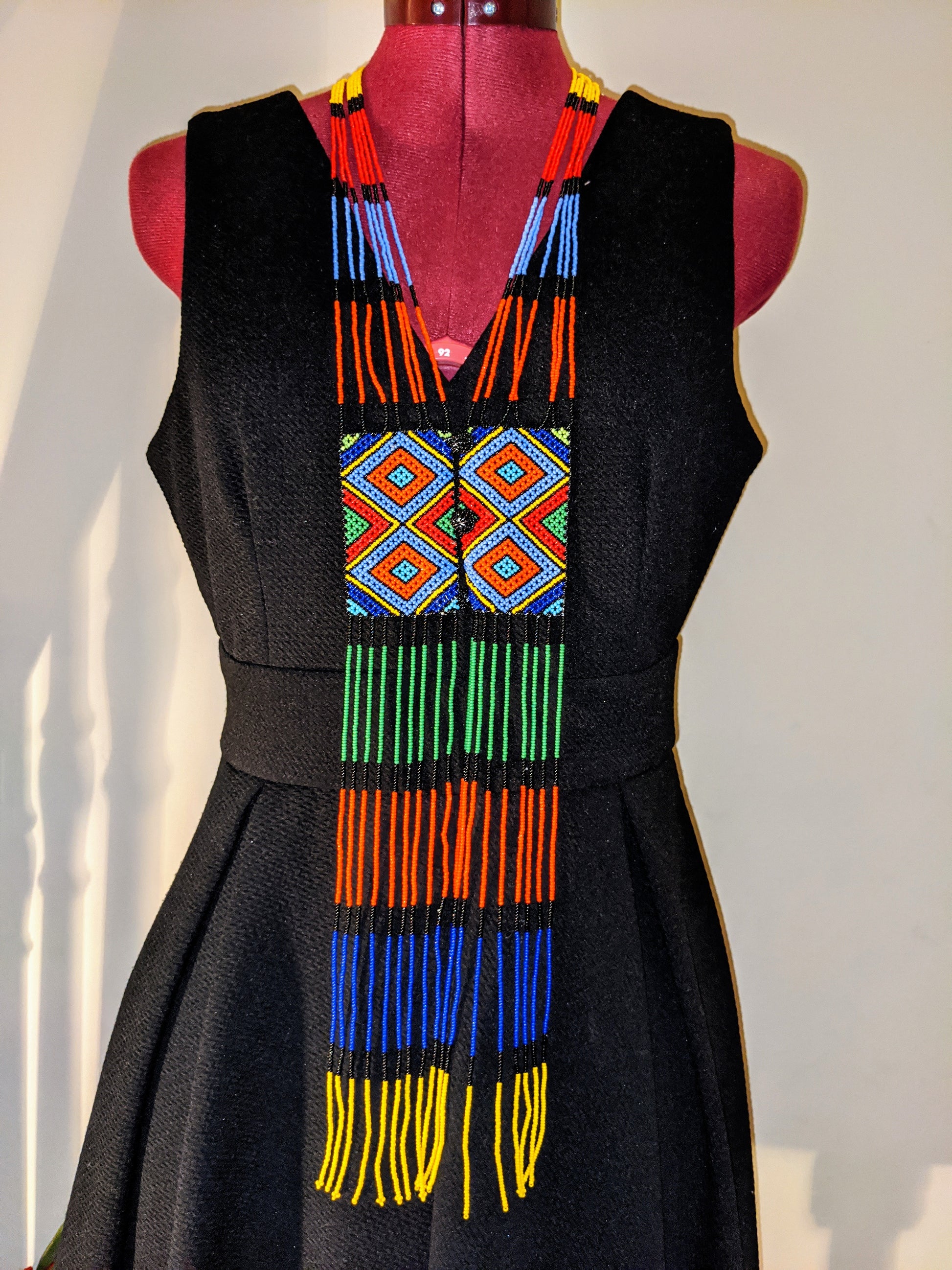 Xhosa Tie Beaded Necklace