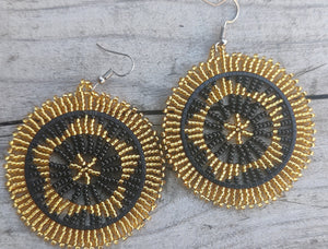 Zulu Beaded Circle Earrings