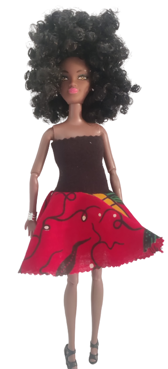 African Doll Outfit - Mute Dress