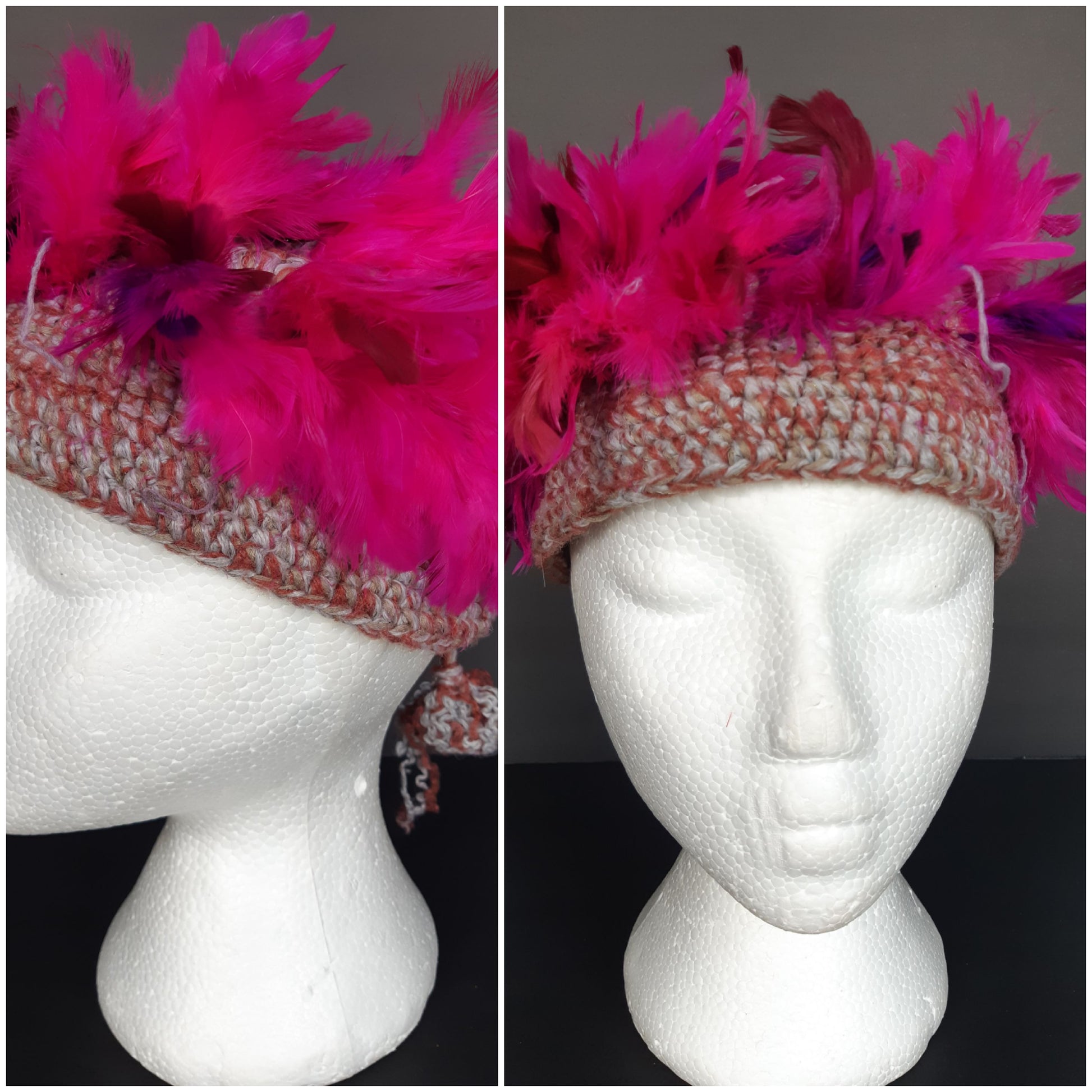 Traditional Bamoun Women Feather Hat