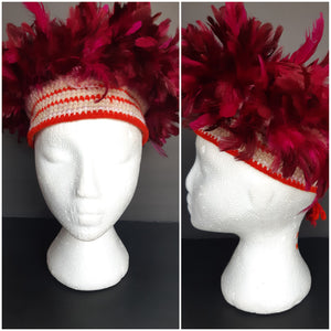 Traditional Bamoun Women Feather Hat
