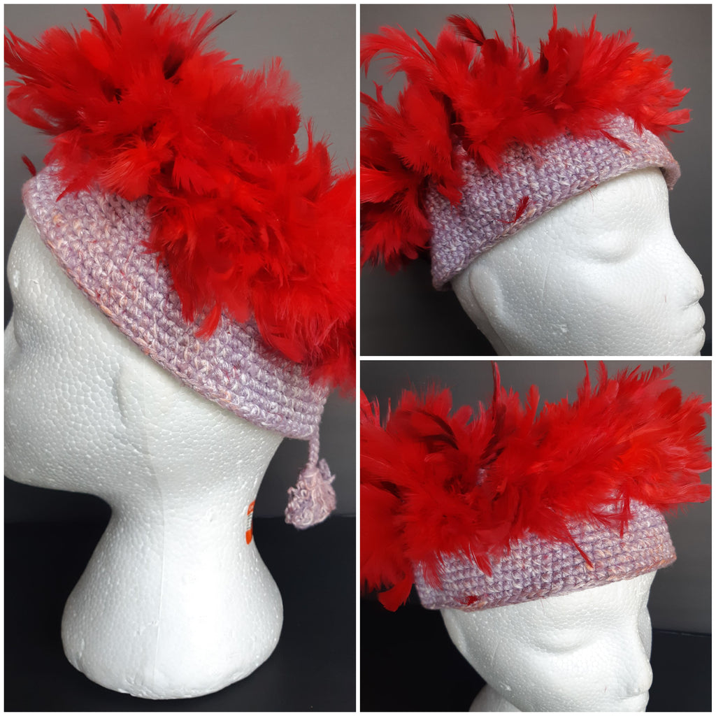 Traditional Bamoun Women Feather Hat
