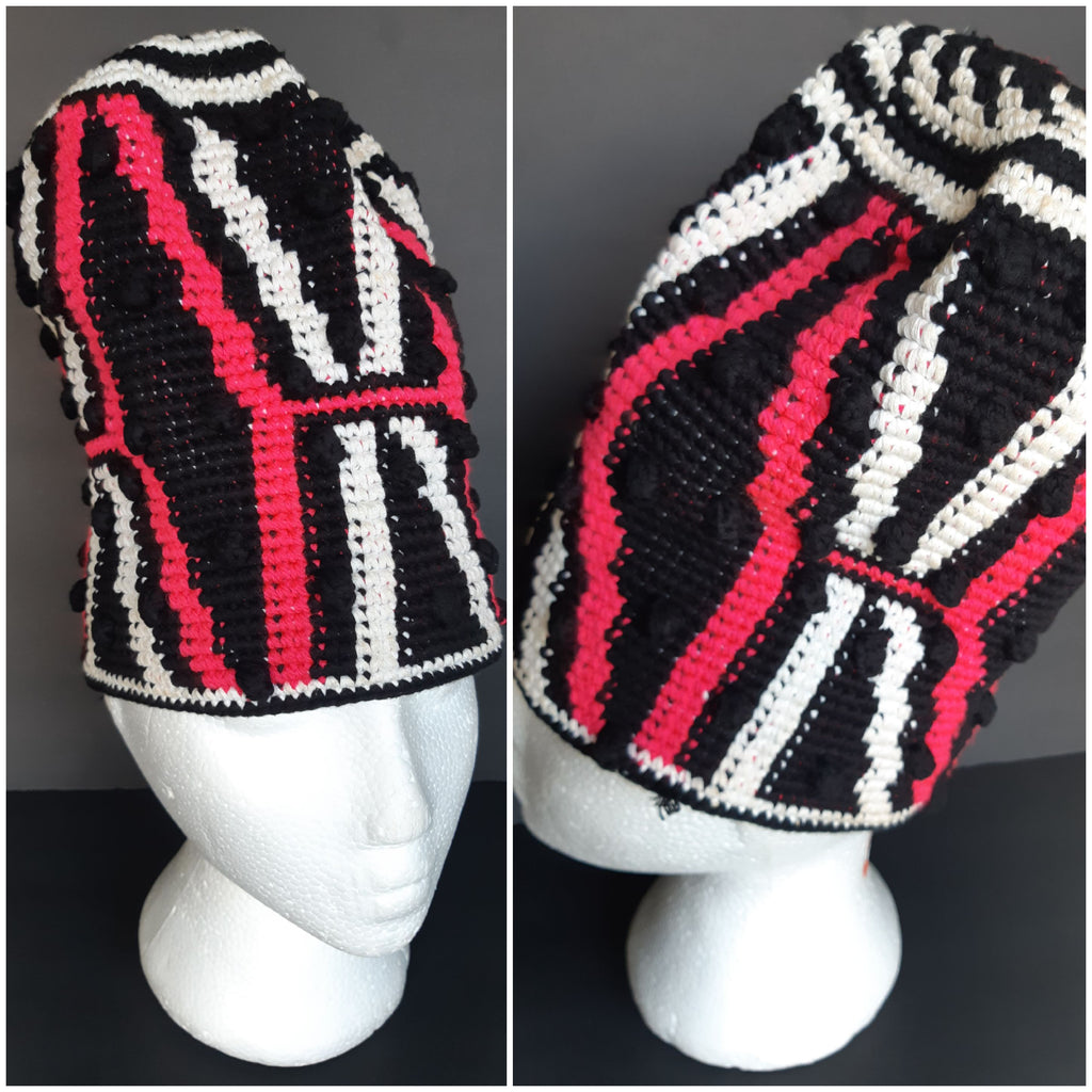 Bamileke Tapestry Long Hat
