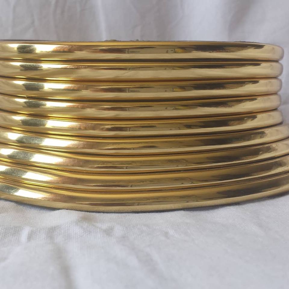 African Necklace - Gold Ndebele Choker