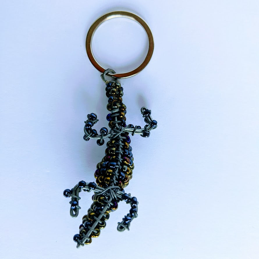 African Beaded Keyring Animals