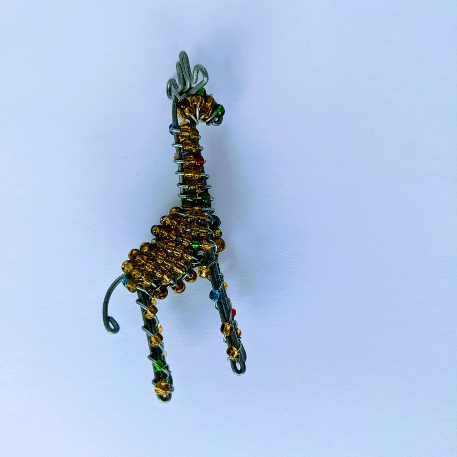 African Beaded Keyring Animals