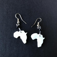 Load image into Gallery viewer, AFRICAN MAP BONE EARRING
