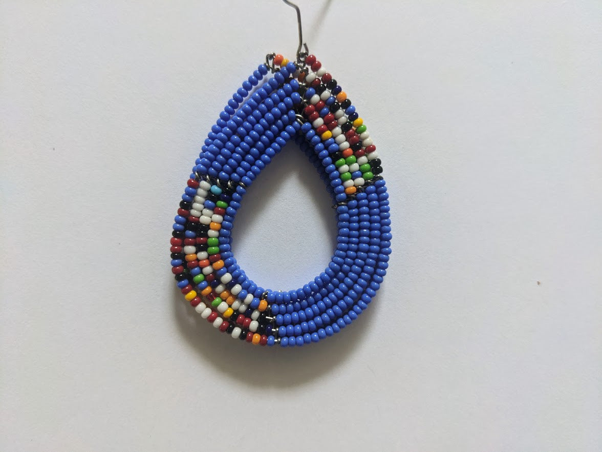 African Maasai Zulu Beaded Earrings