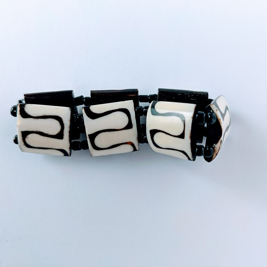 Kenyan Stretchable beaded Bone Bracelets
