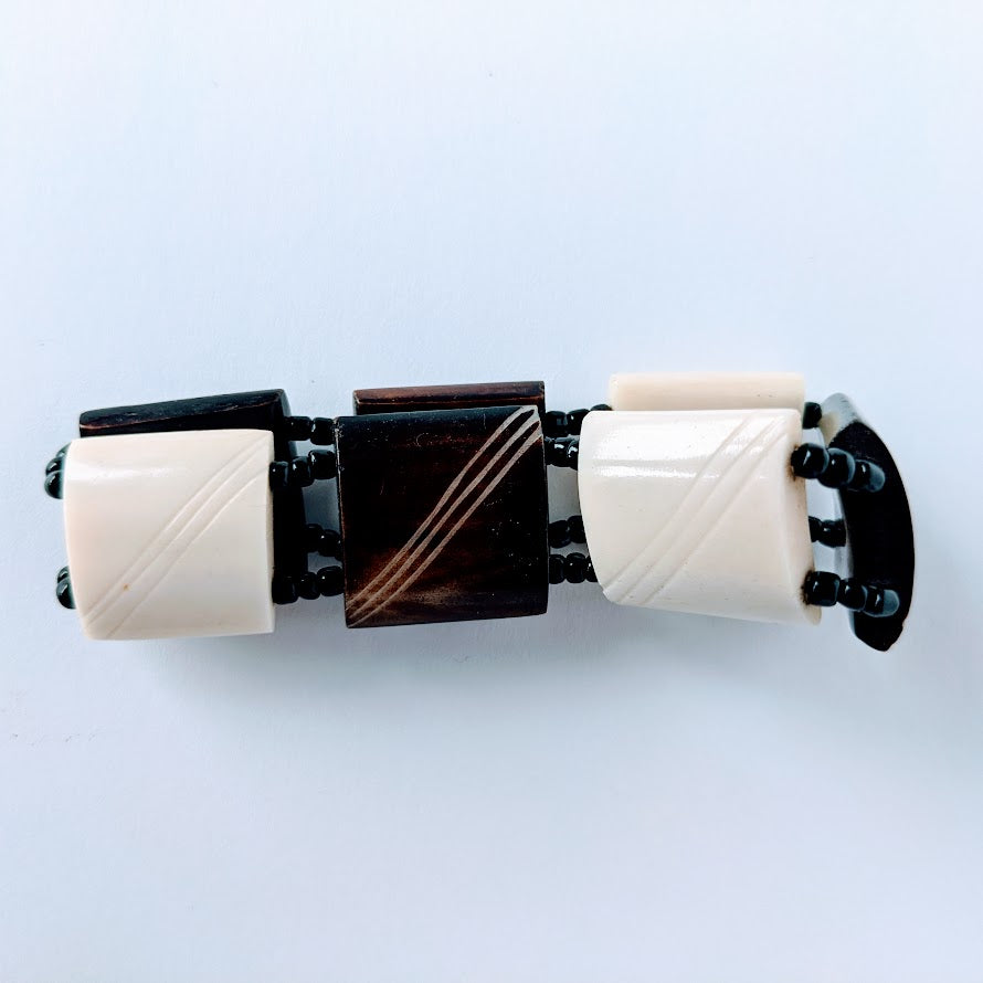 Kenyan Stretchable beaded Bone Bracelets