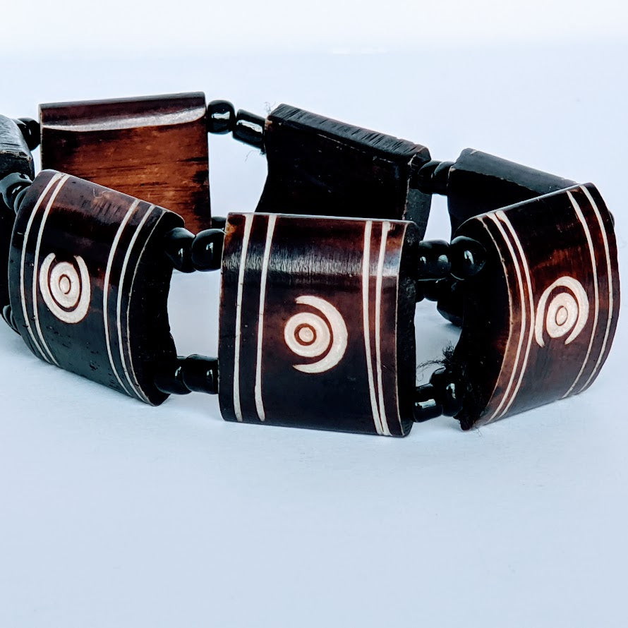 Kenyan Stretchable beaded Bone Bracelets