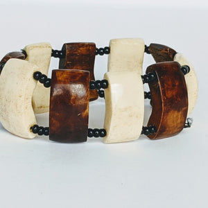 Kenyan Stretchable beaded Bone Bracelets