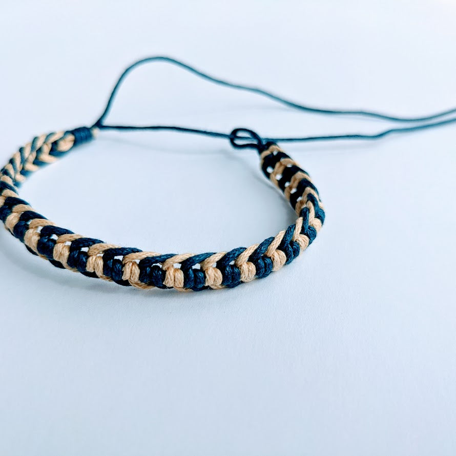 Leather Plaited Braided Rope Bracelet