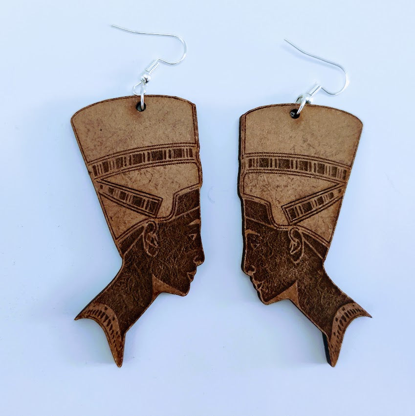 African  Symbol Earrings - Nefertiti Earrings