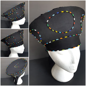 African Beaded Zulu Hat