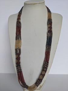 Long African Zulu Tube Necklace