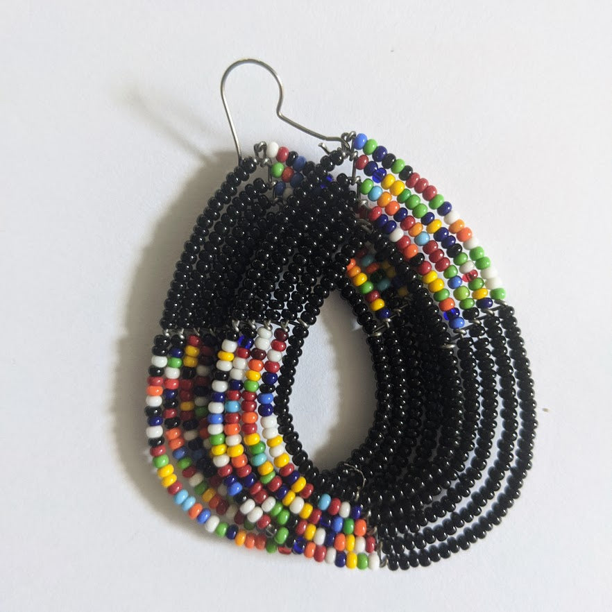 African Maasai Zulu Beaded Earrings