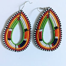 Load image into Gallery viewer, African Maasai Zulu Beaded Earrings