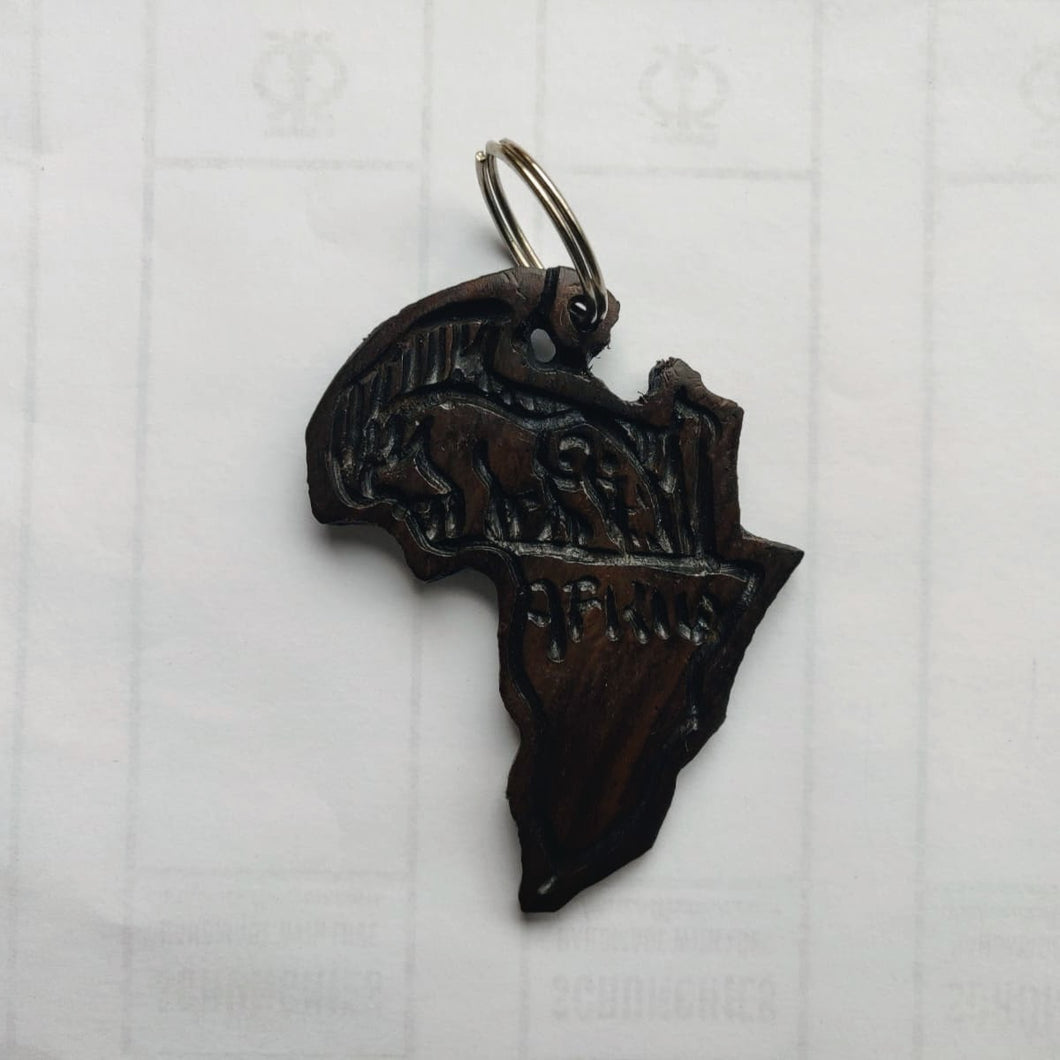 African map keychain