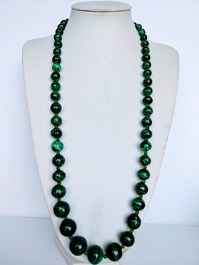 Malachite Long Necklace