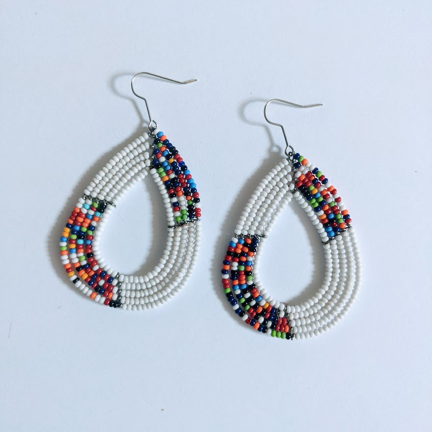 African Maasai Zulu Beaded Earrings